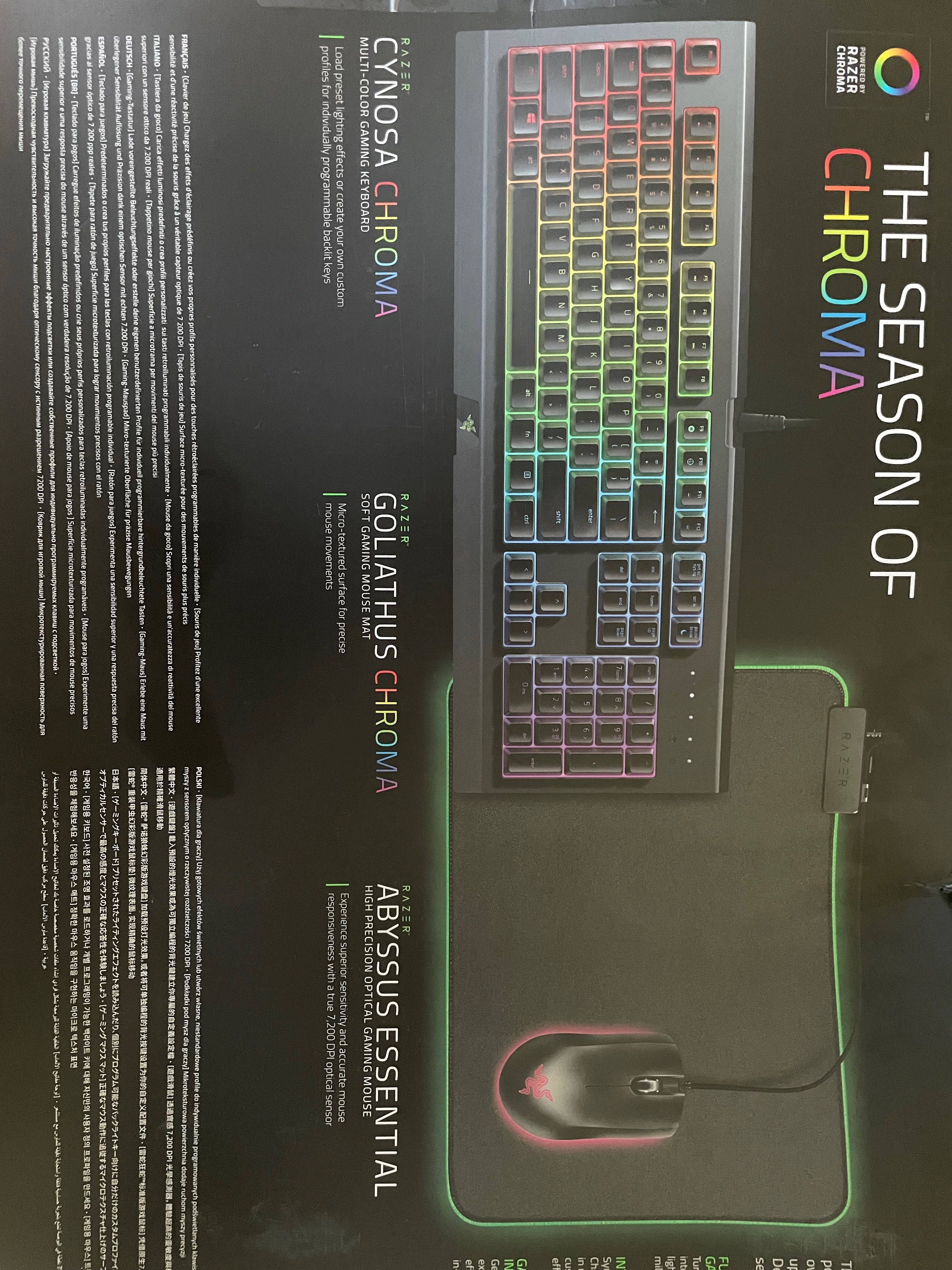 Razer holiday bundle ( myszka razer klawiatura razer podkładka razer )