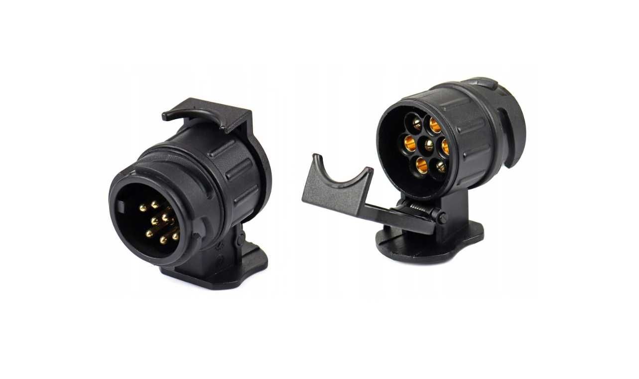 Przejściówka adapter redukcja gniazda hak 13/7 pin do przewozu rowerów
