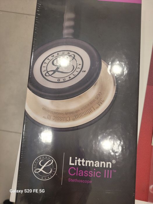 Nowy stetoskop Littmann Classic III,  Malinowy, Rainbow Edition