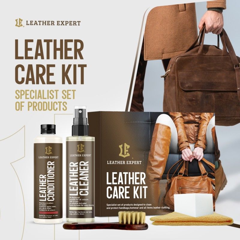 leather expert care kit 2x100ml – zestaw do czyszczenia i pielęgnacji