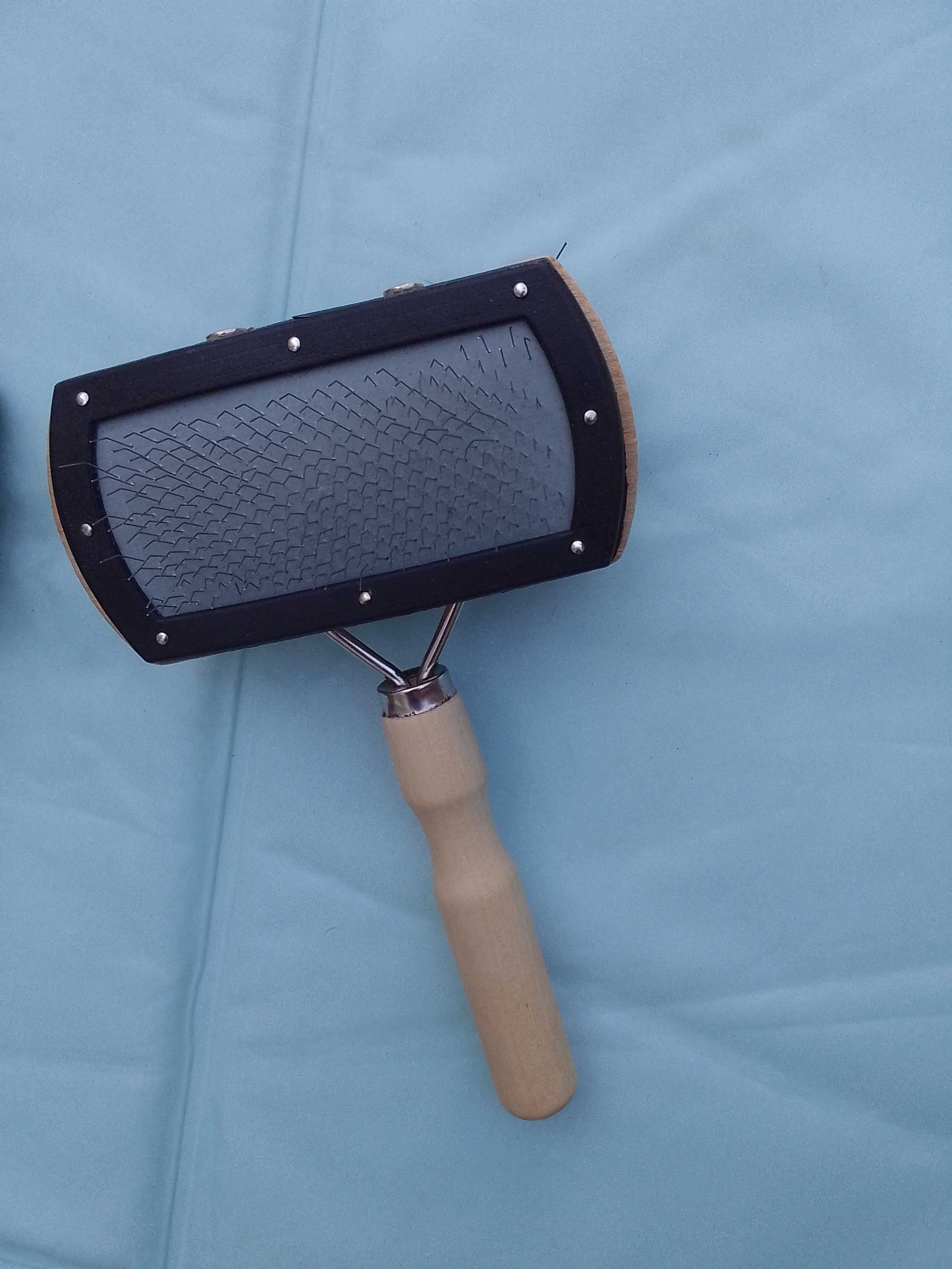 Escova dupla / cardadeira slicker brush com dois lados