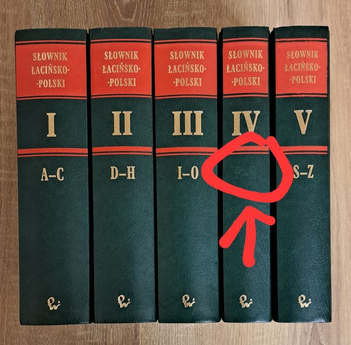 Słownik łacińsko polski - 5 tomów - PWN