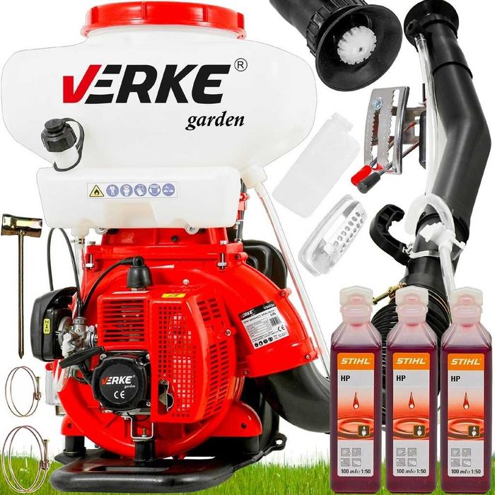 OPRYSKIWACZ SPALINOWY Plecakowy Ogrodowy 14L Dmuchawa Do Liści Śniegu