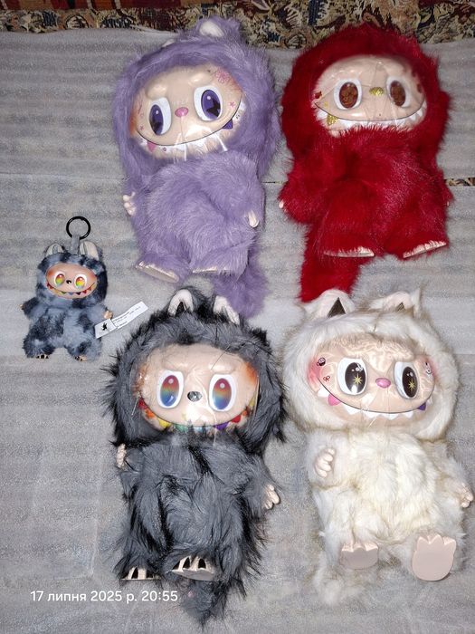 Labubu мякі великі лабубу зімомо zimomo тік ток 4 кольори дракончик