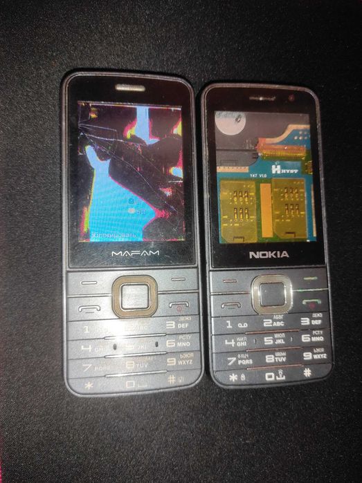 Телефони на 4 сим 2шт, Nokia 2135 cdma 1шт, акумулятор BL-4D 1шт