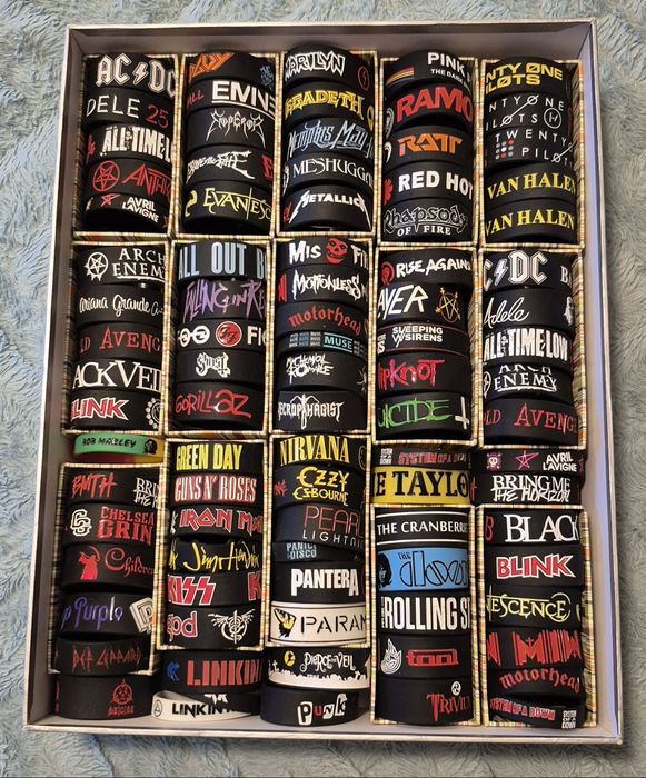 Pulseiras de Bandas Rock Metal