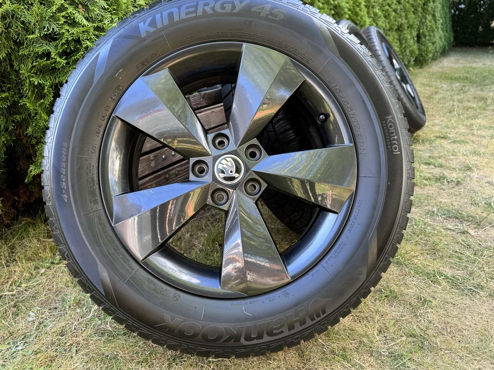 Alufelgi 5 x 112 R17 czarny połysk Skoda Octavia A5 A7 Superb Kodiaq