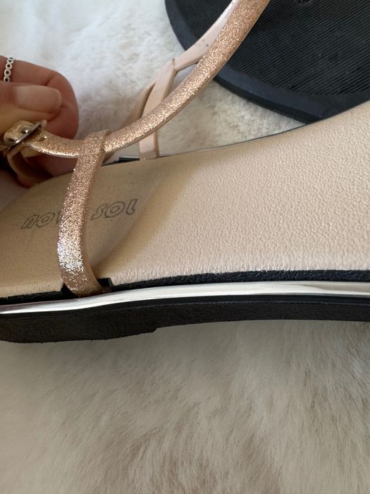 Sandálias efeito glitter 39