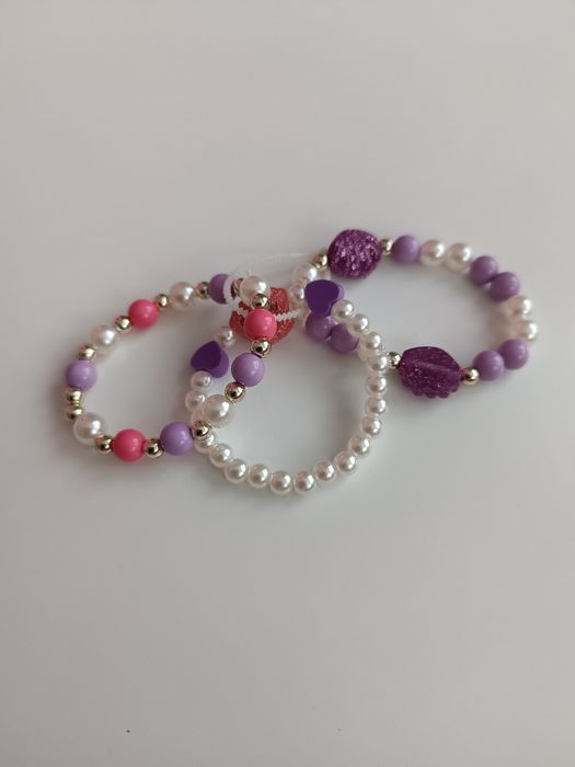 Zestaw trzech bransoletek dla dziewczynki Mała Syrenka