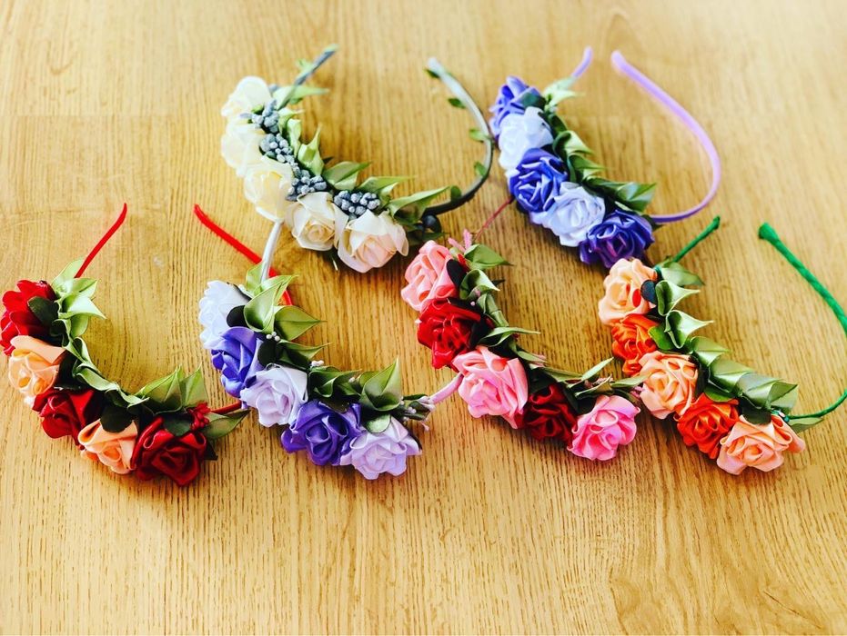 Украшения на голову розы обруч ободок с цветами