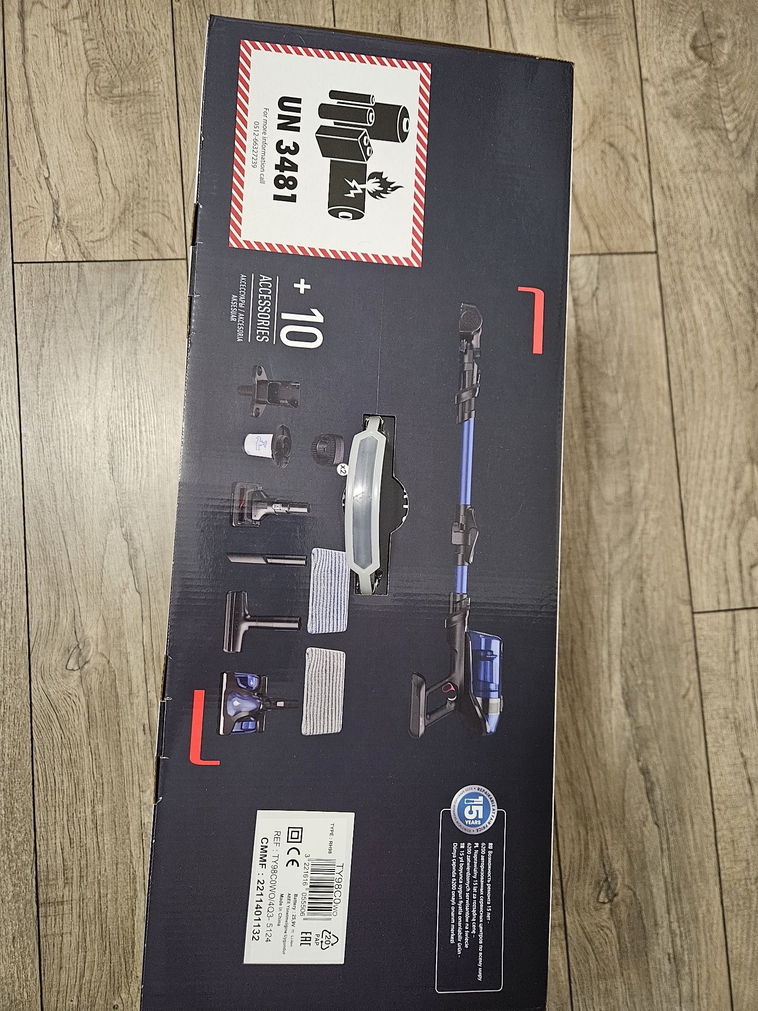 Tefal X-force flex 12.60 Aqua  odkurzacz bezprzewodowy