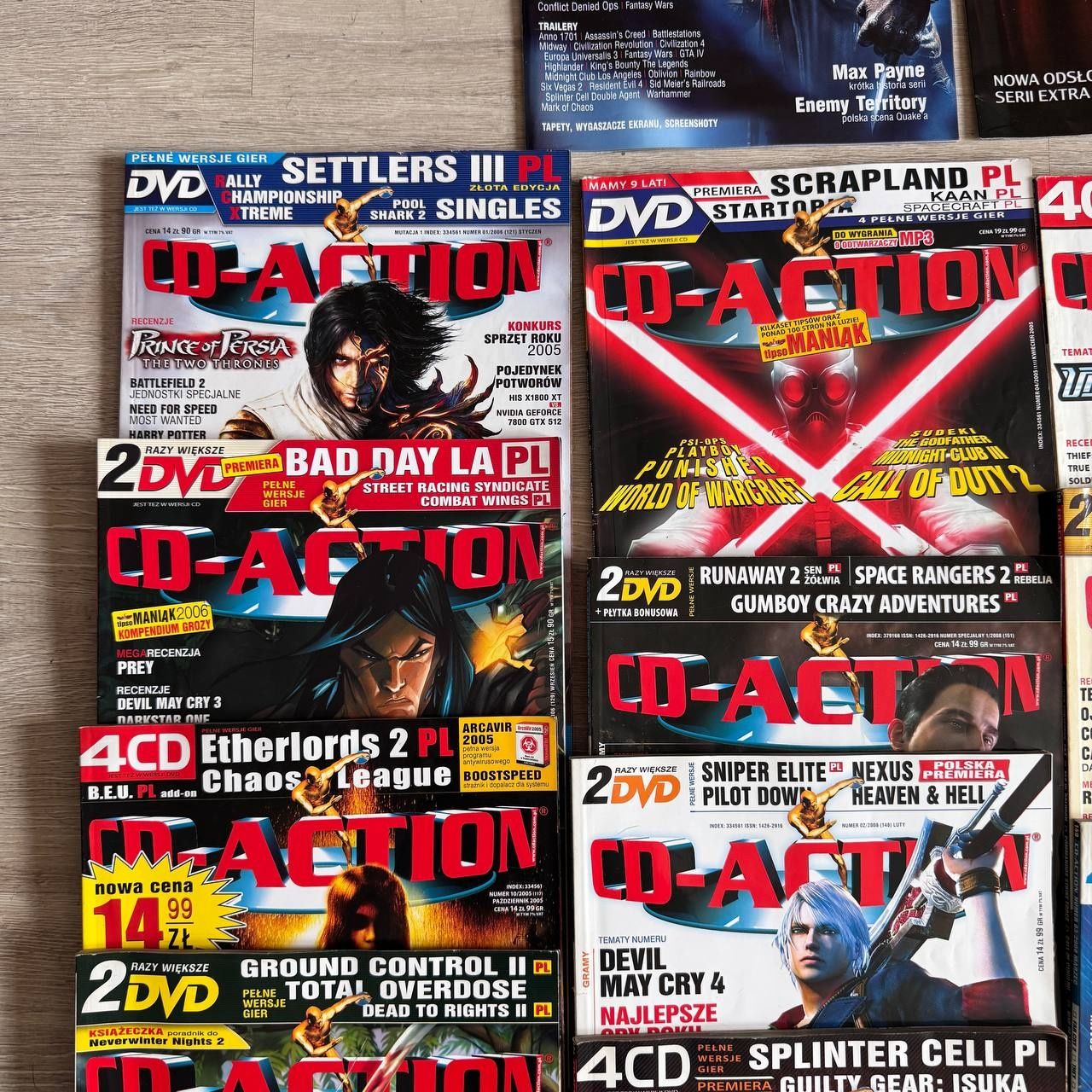 CD-Action od 2003 do 2008 14 egzemplarzy + 3 innych