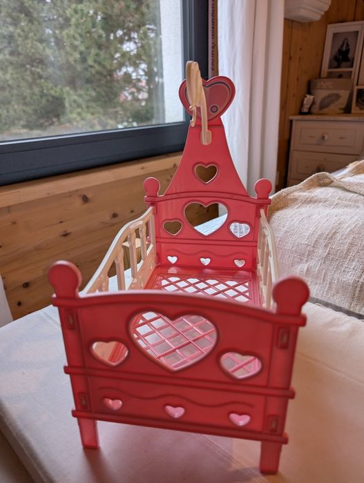 Łóżeczko, łoże dla lalek, dla Barbie, bobasów