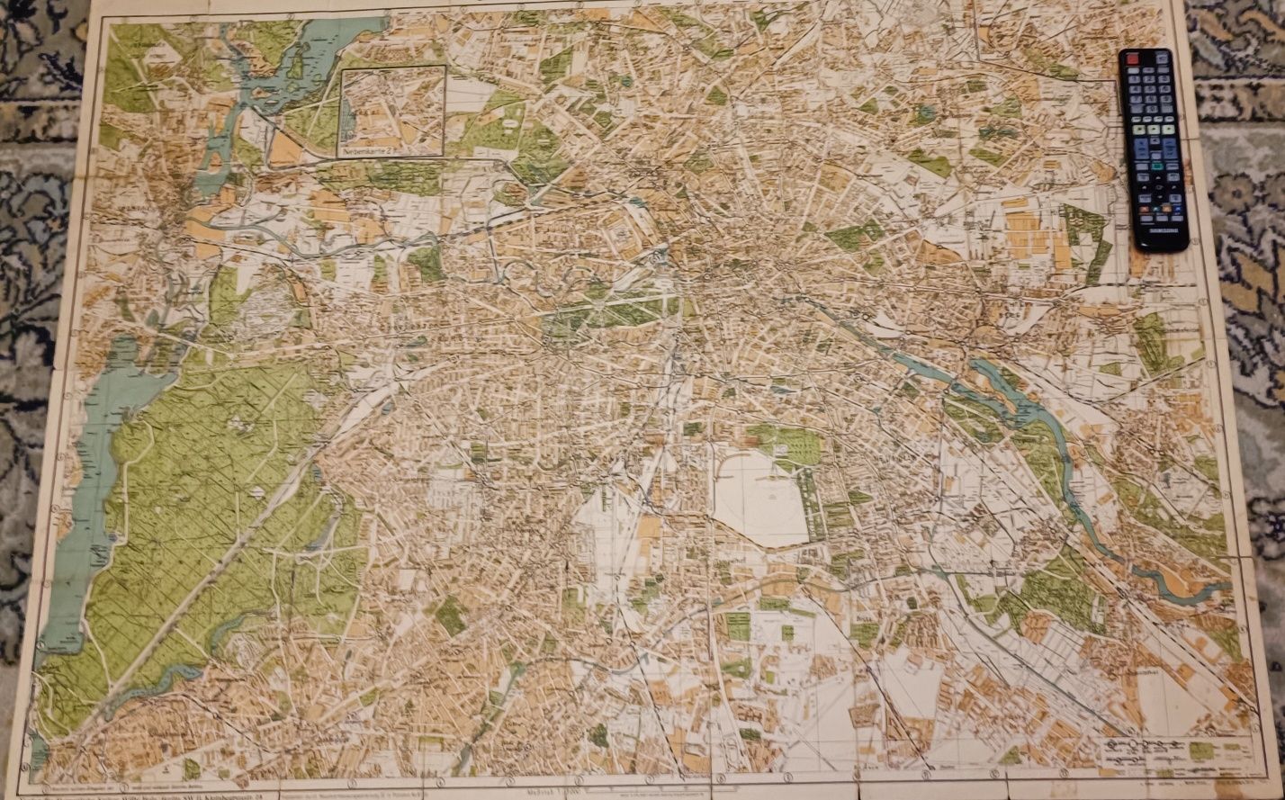 Боевая немецкая карта Берлина 1940г