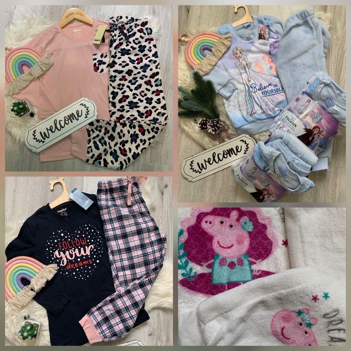 Піжама для дівчинки бавовна/фланель від 2 до 14 р.,98-164 ріст НОВА