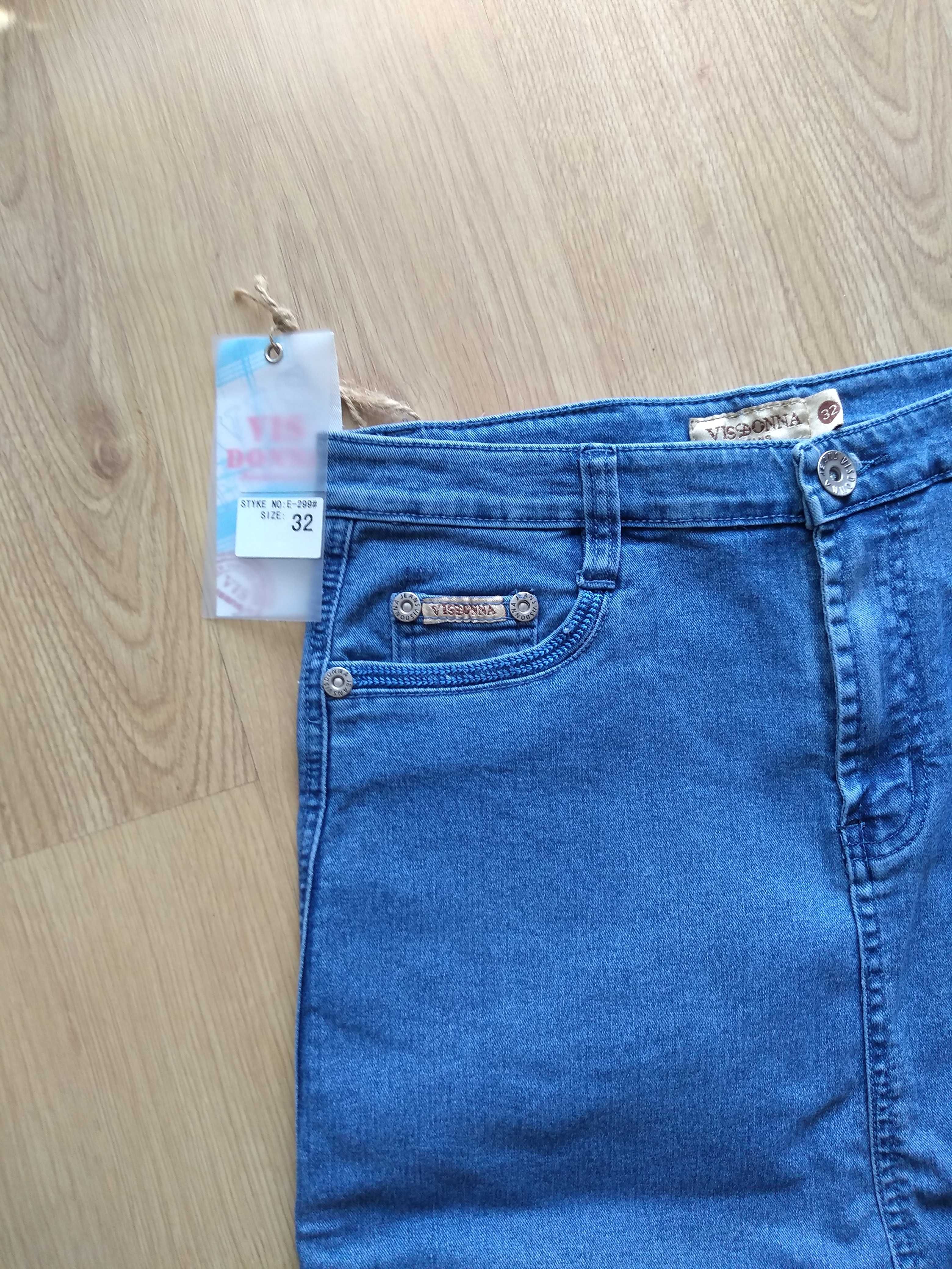 Spódnica jeansowa - nowa z metką rozm. 32 L/XL Midi
