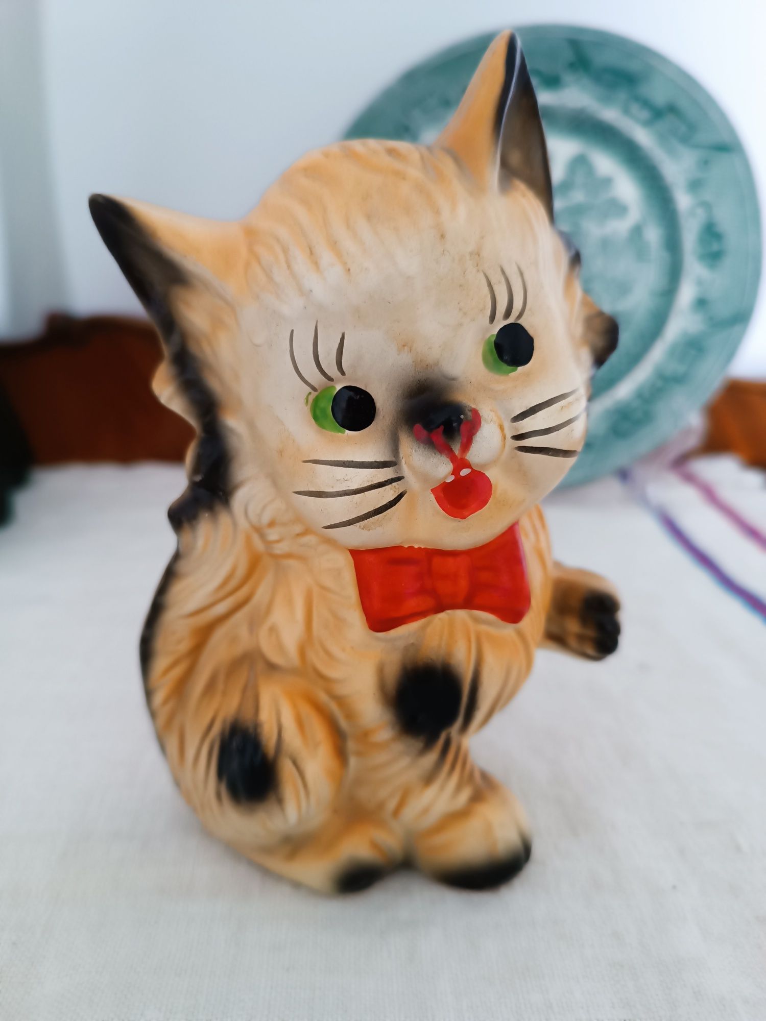 Mealheiro gatinho de cerâmica, dos anos 60
Encontra-se em excelente e