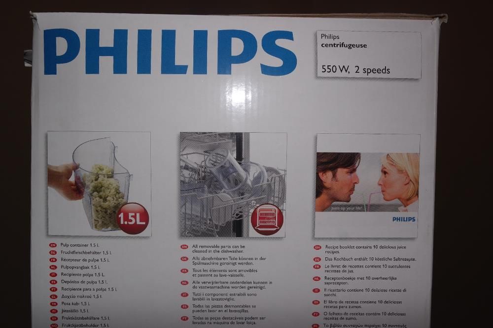 Espremedor Philips/Centrifugadora HR1854/00 550 W