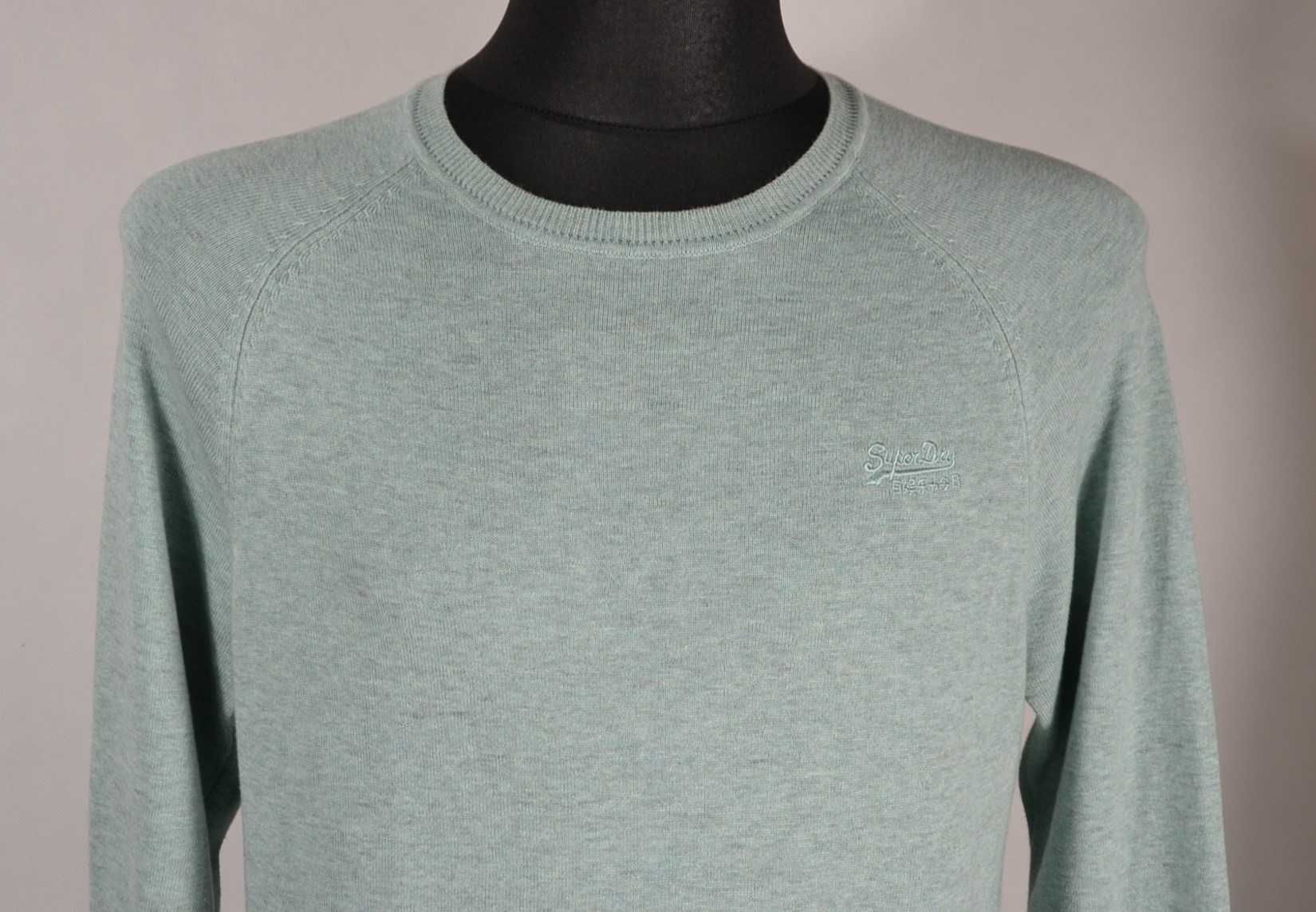 SUPERDRY Orange Label Sweter Męski L Oryginalny Super Stan Bawełna