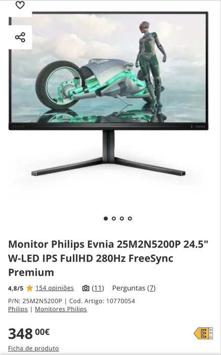Monitor Philips EVNIA 280Hz
