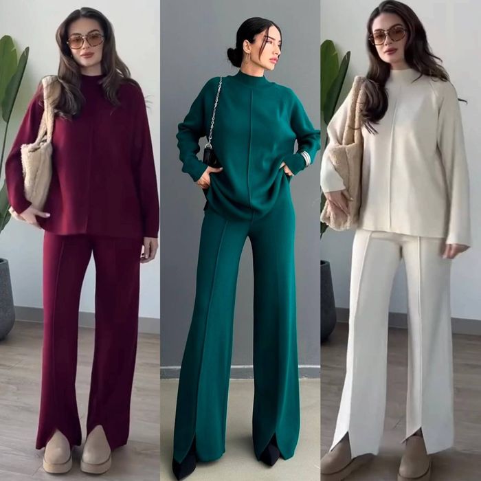 Стильний  теплий жіночий костюм двійка з ангори.42-44,46-48,59-52