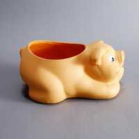 ceramiczny pojemnik figura świnia świnka