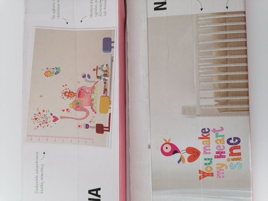 Naklejki ścienne, 2 szt