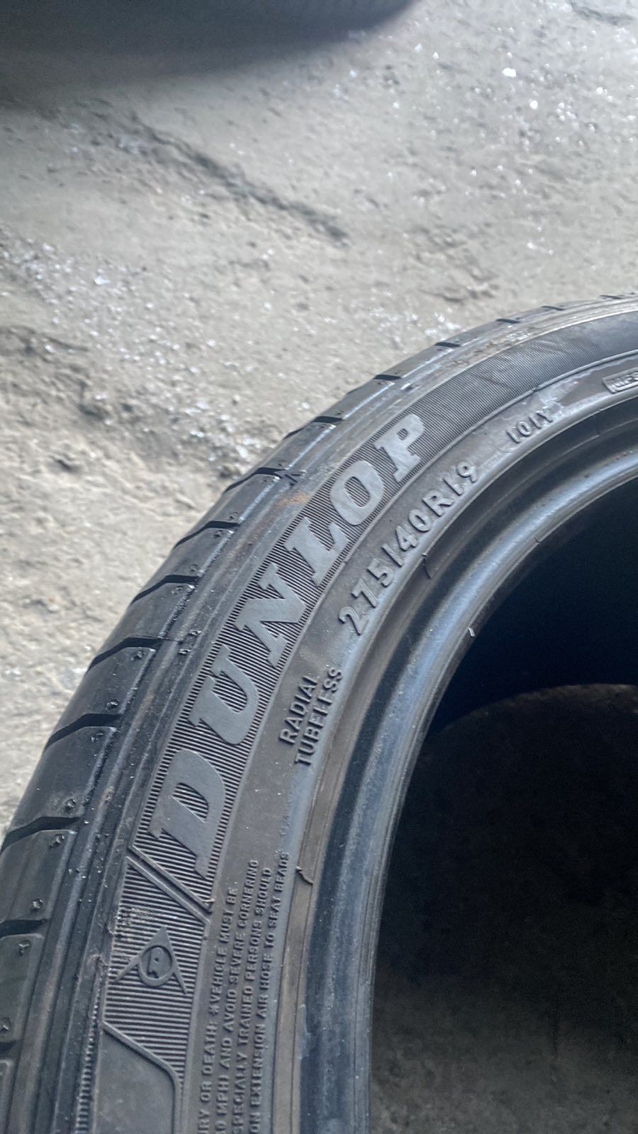 275.40.19 Dunlop 1шт літо шини резина з Европи БВ склад Харків БУ 40