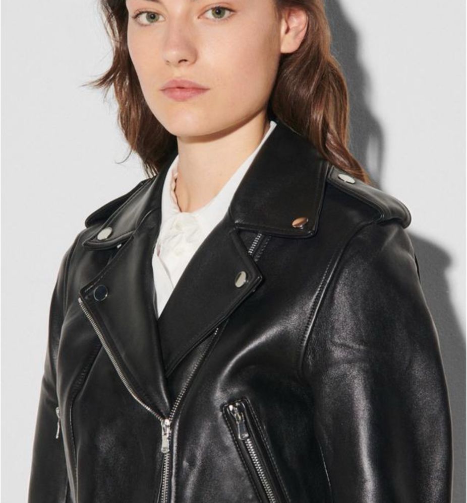 Жіноча шкірянка косуха sandro paris