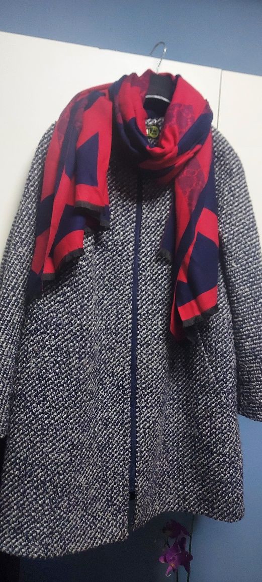 Пальто комплект с шарфом