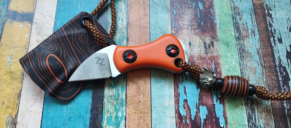 nóz ZZ Custom Knives, Pirania, Elmax, G10
