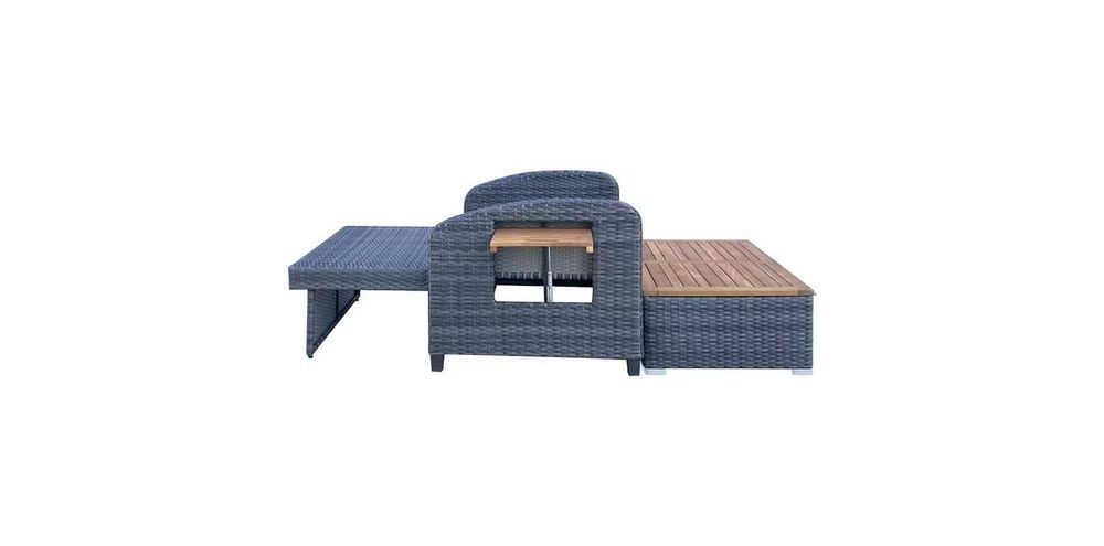 Sofa ogrodowa rattanowa BARI z funkcją relaksu