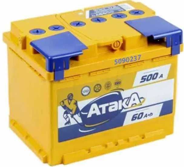 Новый аккумулятор 6СТ-60А0 "ATAKA" (гарантия/сервис)