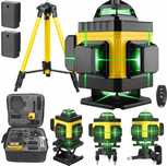 Poziomica Laserowa 4D Linii Krzyżowa 360 Zestaw Laser Statyw Bateria