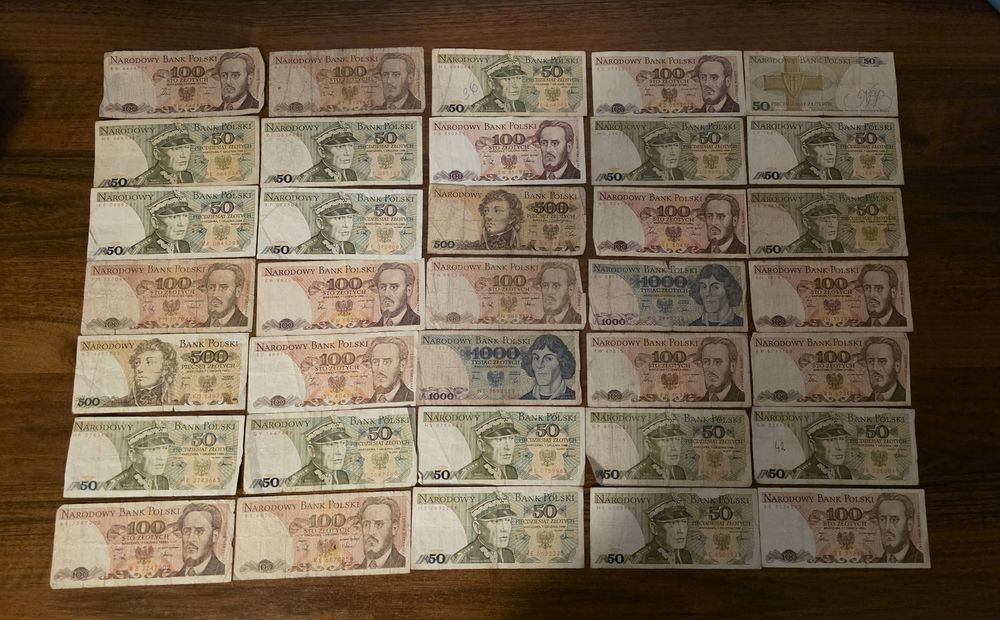 Zestaw banknotów PRL - 35szt kolekcja