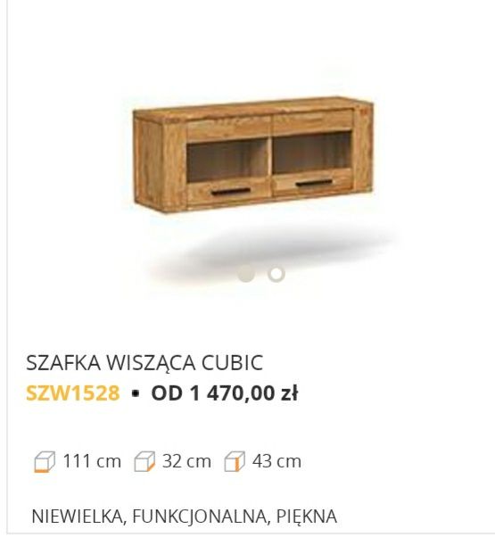 Sprzedam podwieszaną dębową szafkę firmy Beds