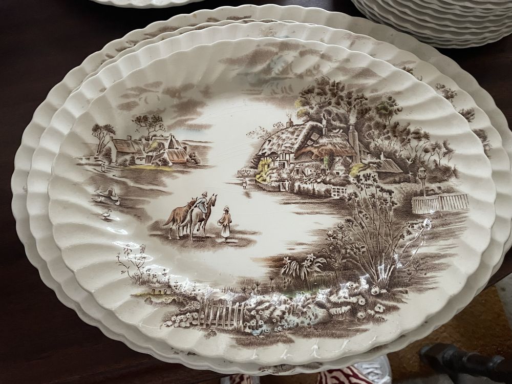 Serviço Inglês de jantar, porcelana