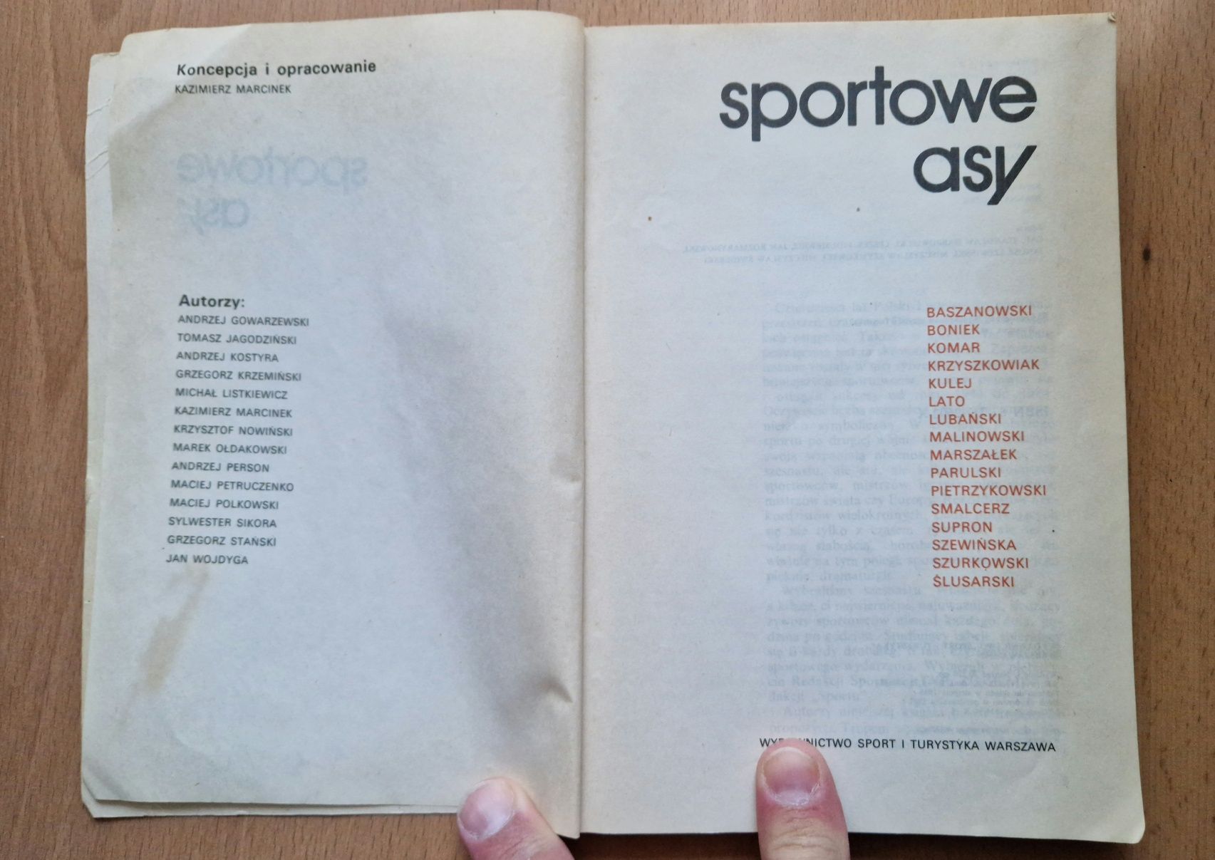 Sportowe asy - praca zbiorowa wyd. SPORT I TURYSTYKA 1987