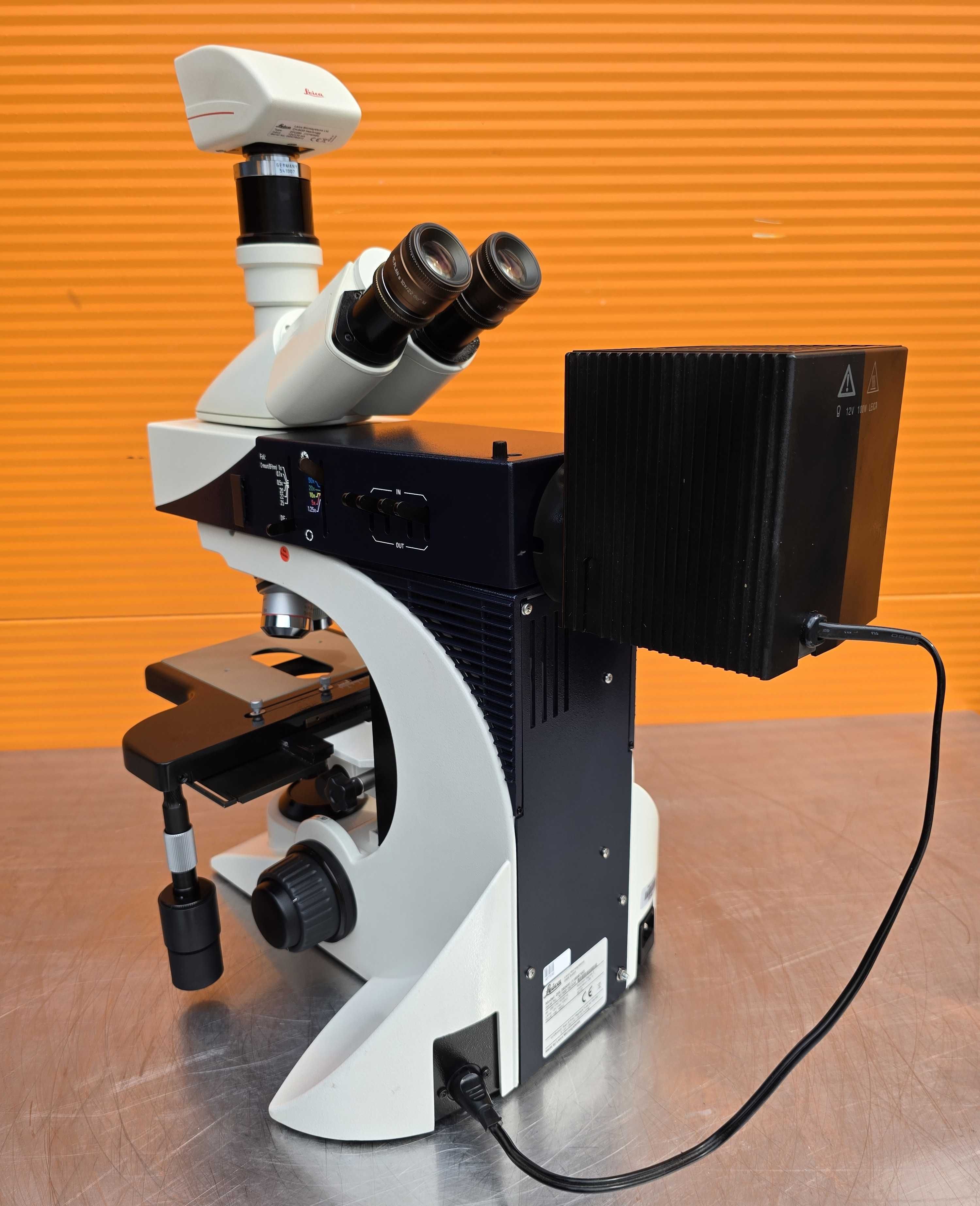 Mikroskop Laboratoryjny Leica DM 2500 M Do Analizy Materiałów Z Kamerą