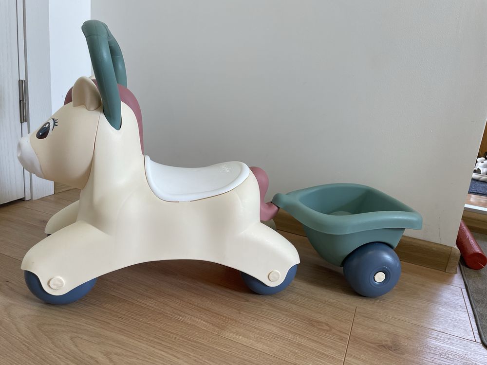 Дитяча каталка від Smoby Little "Поні" з причепом