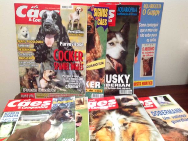 Lote de 20 revistas "Cães & Cia.