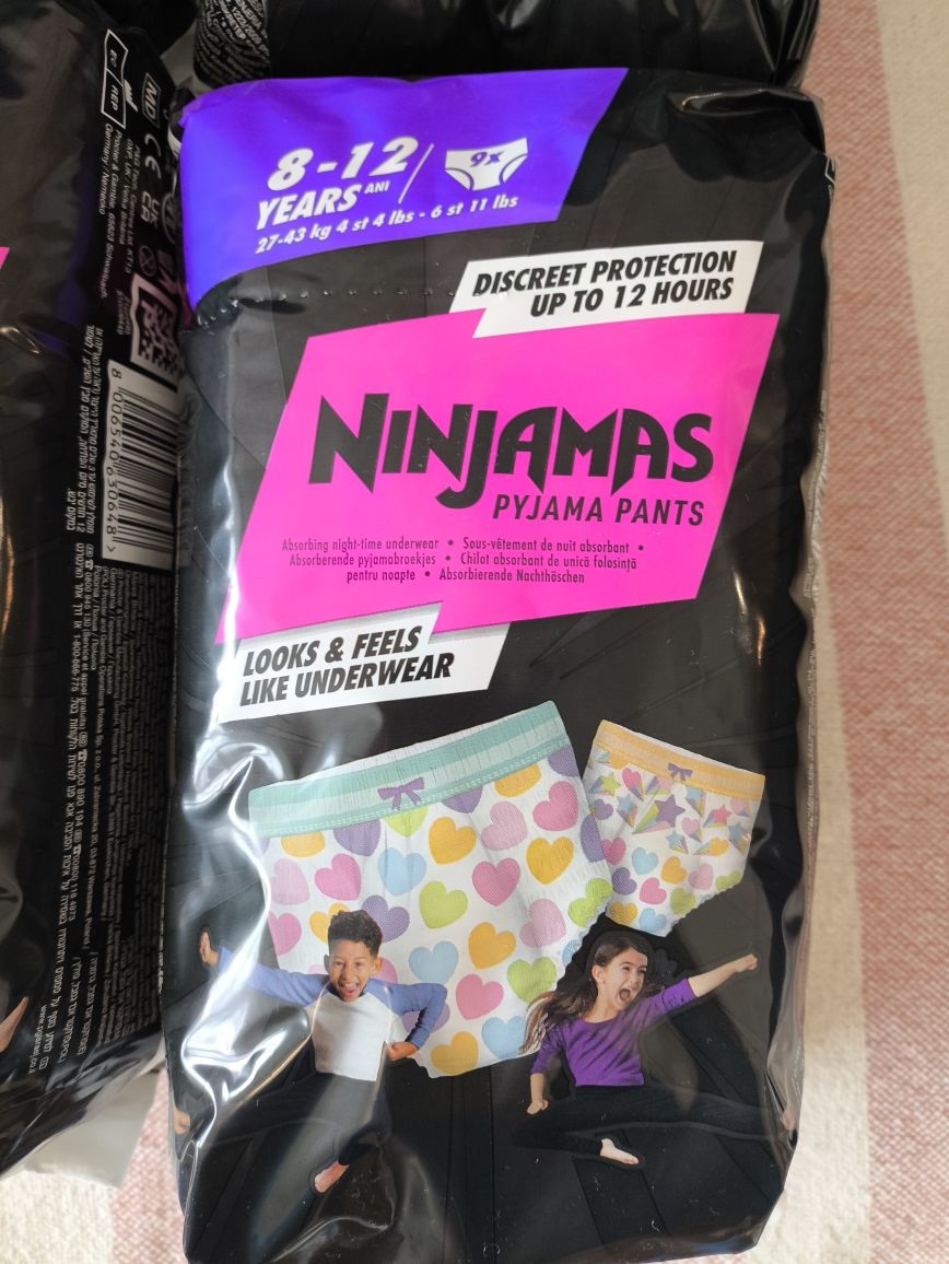 Pampers Ninjamas Pyjama Pants 8-12 lat 5 opakowań po 9szt