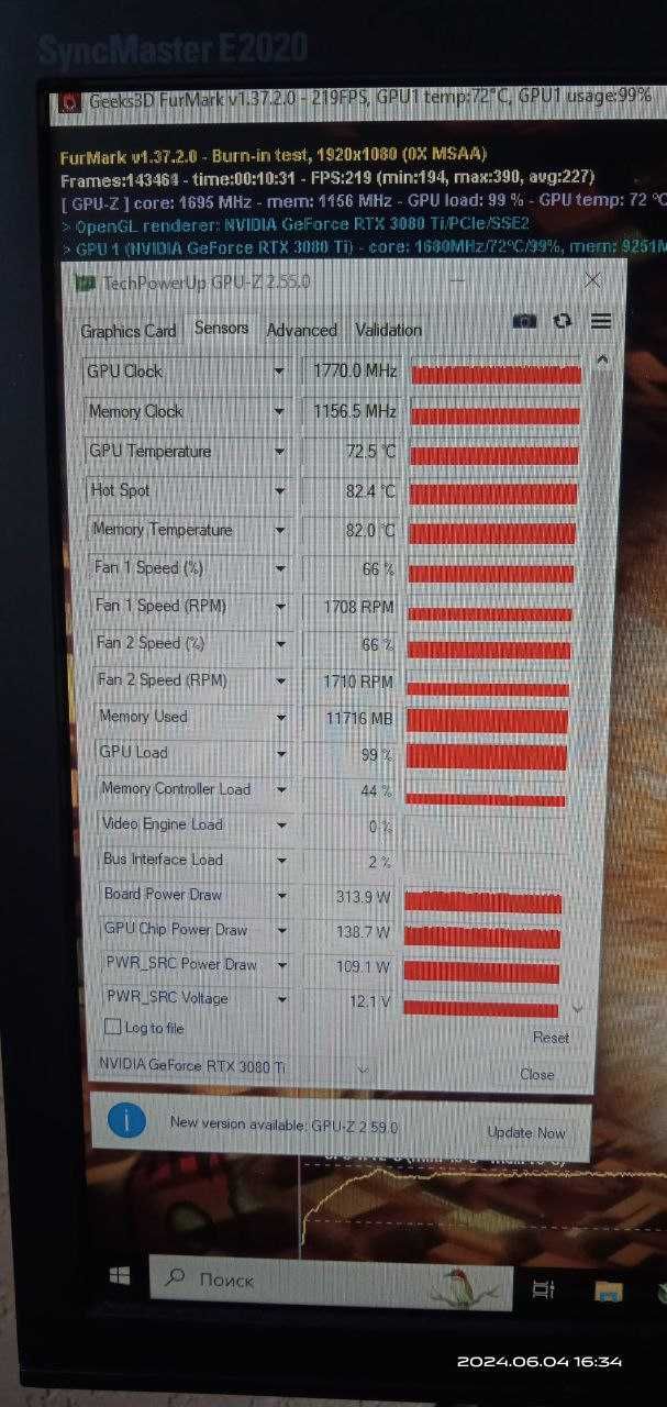 Відеокарта Palit RTX 3080 Ti GamingPro 12GB GDDR6X (384bit)