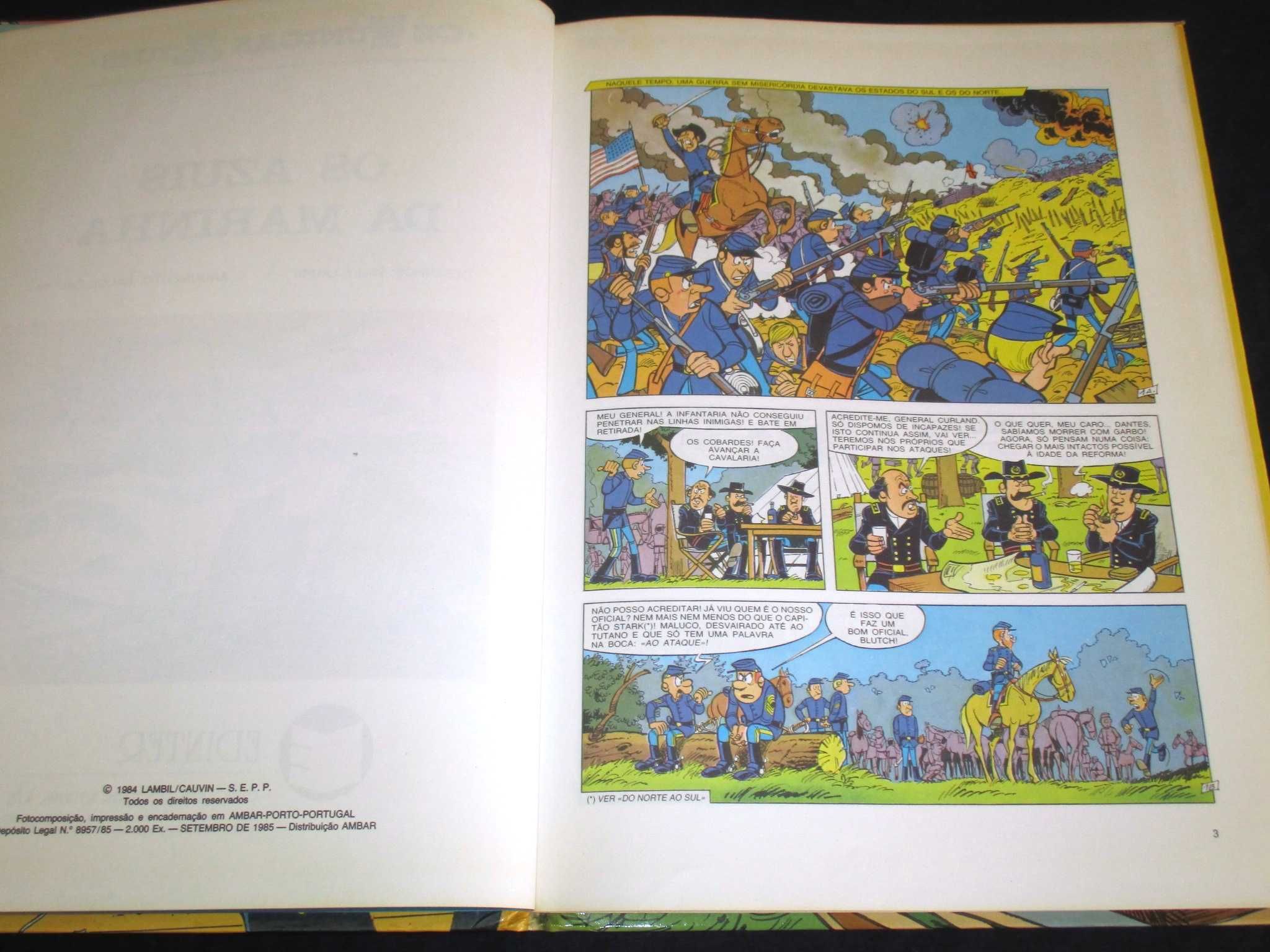 Livros Os Túnicas Azuis 1 e 2 Edinter 1985 Capa Dura