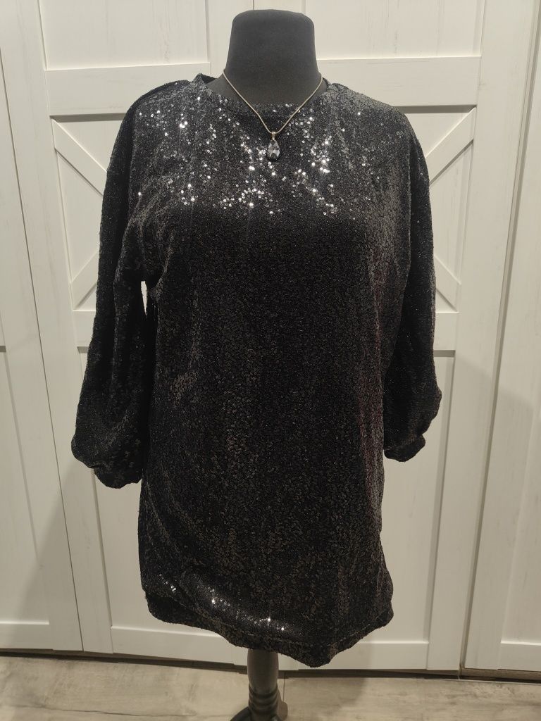 Cekinowa bluzka XL/XXL cekiny na sylwestra