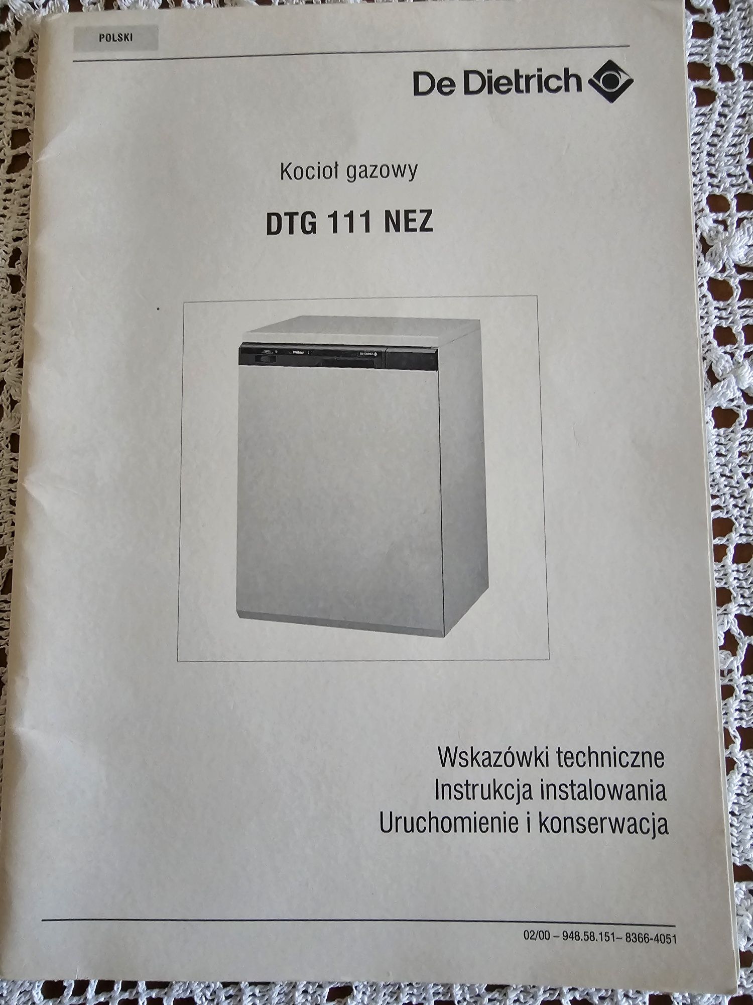 Piec gazowy De Dietrich  DTG 111