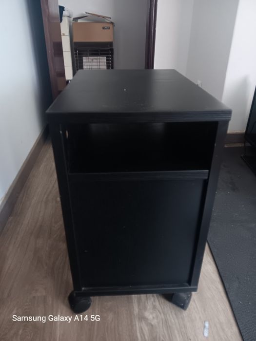 Par de mesa de cabeceira preta