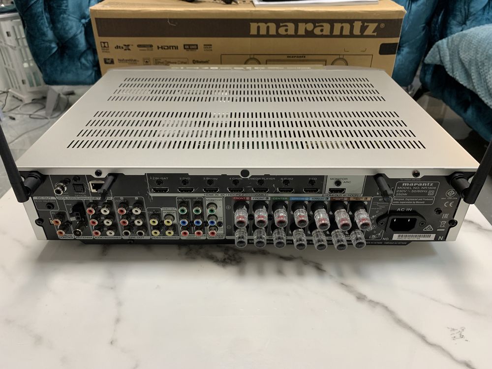 Amplituner Marantz NR1608 ATMOS 7.2 HDMI USB WIFI 4K 7x90W Bluetooth