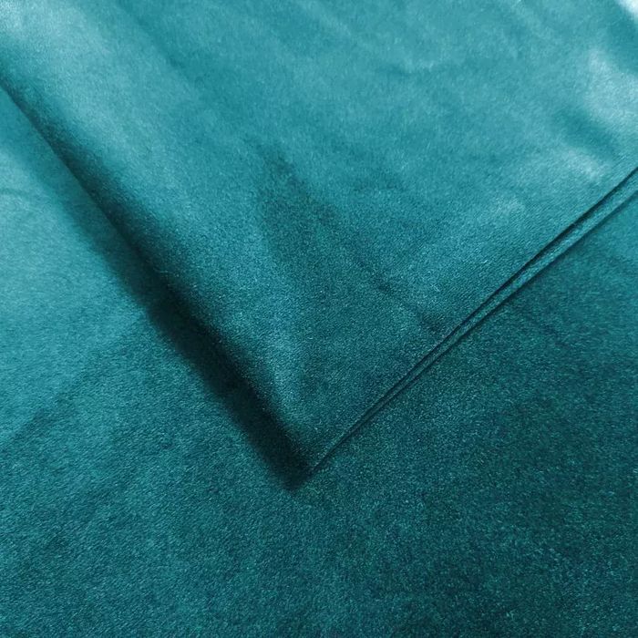 Zasłona gotowa Welur Moradi Ciemny turkus na taśmie 135x360cm