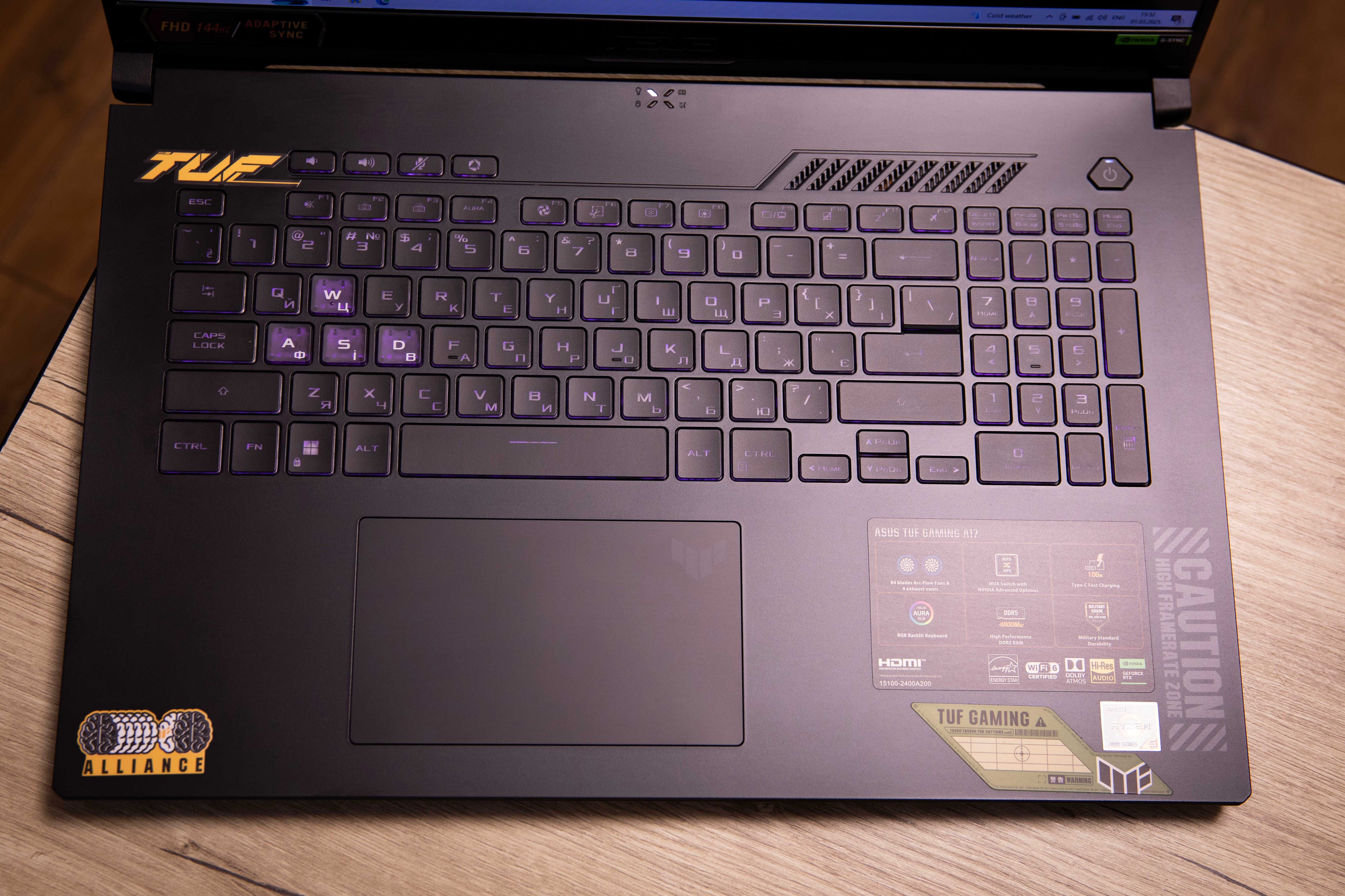 Свежак! Гарантия. Asus TUF A17 RTX 4050 Ryzen 7535hs DDR5 16gb